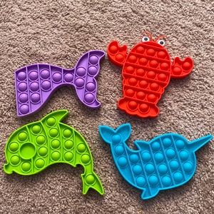 Sea pop it pack of (4)